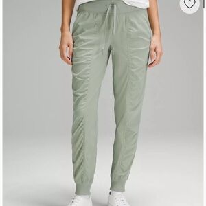 LULULEMON dance studio mid-rise jogger full length pants green size 2